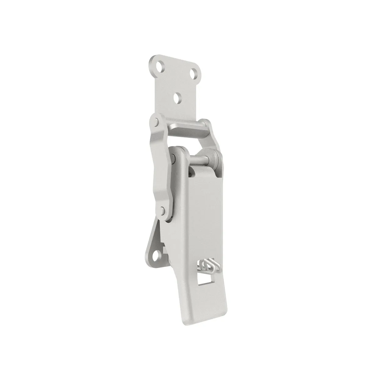 Over center draw latch with self-locking