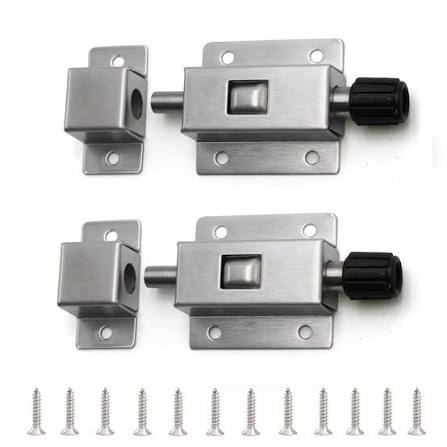 Spring Loaded Slide Bolt Latches